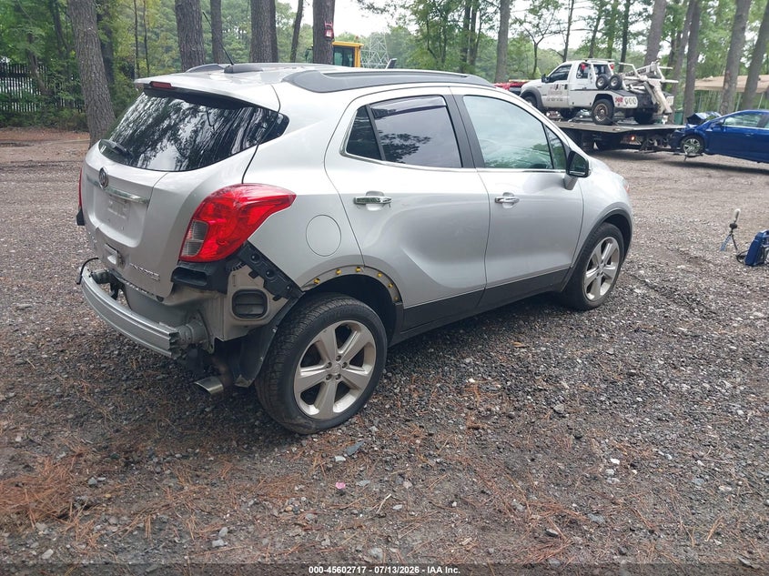 Vin: kl4cjfsb9fb130006, lot: 46101140, buick encore convenience 20154