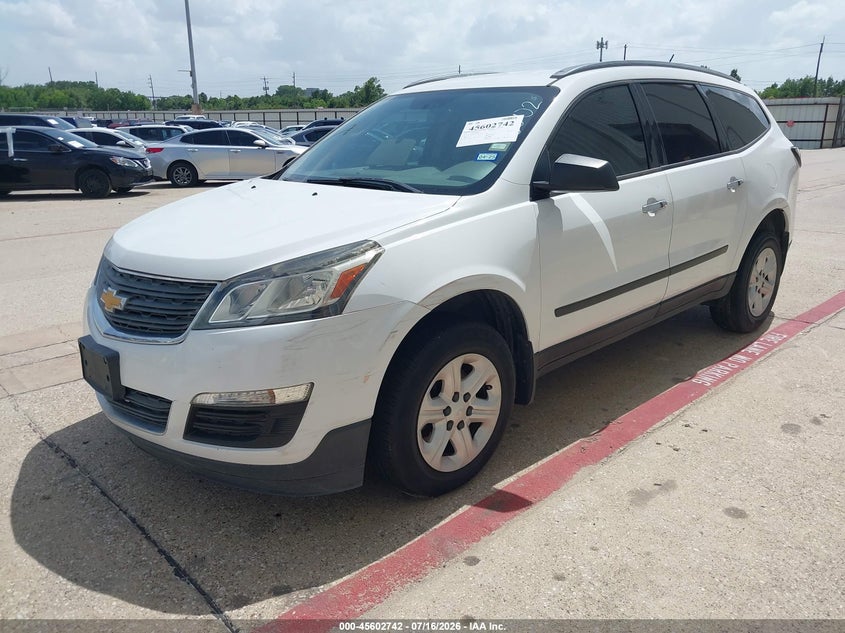 Vin: 1gnkrfed5hj168002, lot: 46101165, chevrolet traverse ls 20172