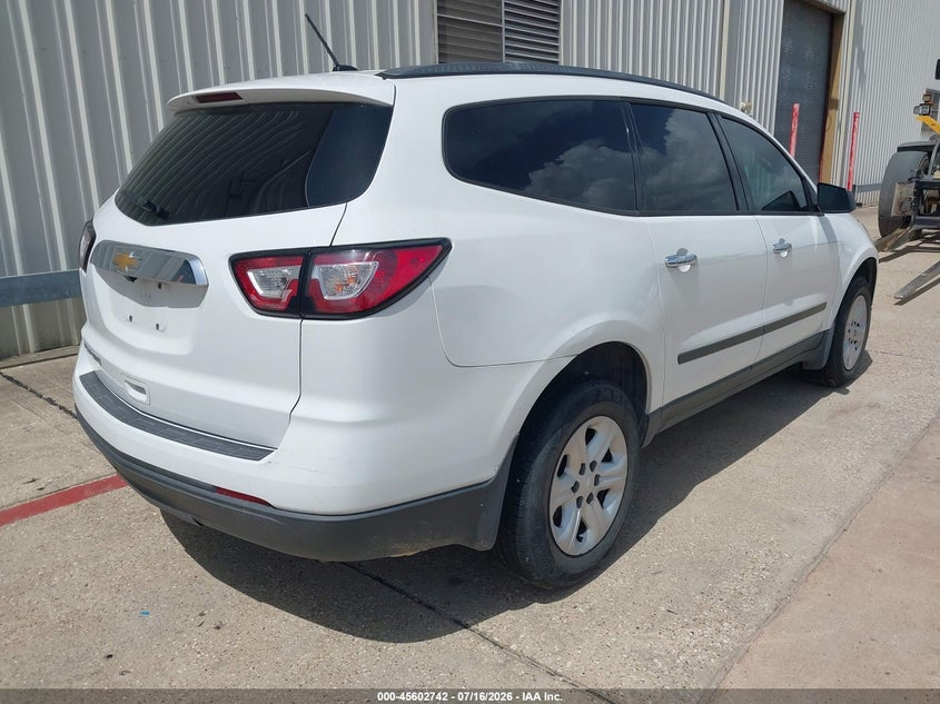 Vin: 1gnkrfed5hj168002, lot: 46101165, chevrolet traverse ls 20174