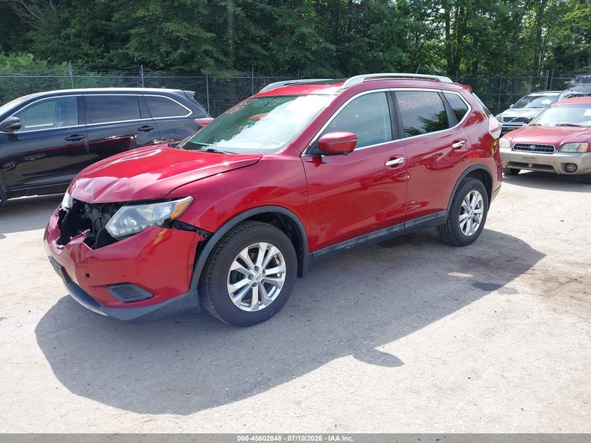 2016 Nissan Rogue, Front End, IAAI, VIN 5N1AT2MV2GC862671 — photo 2