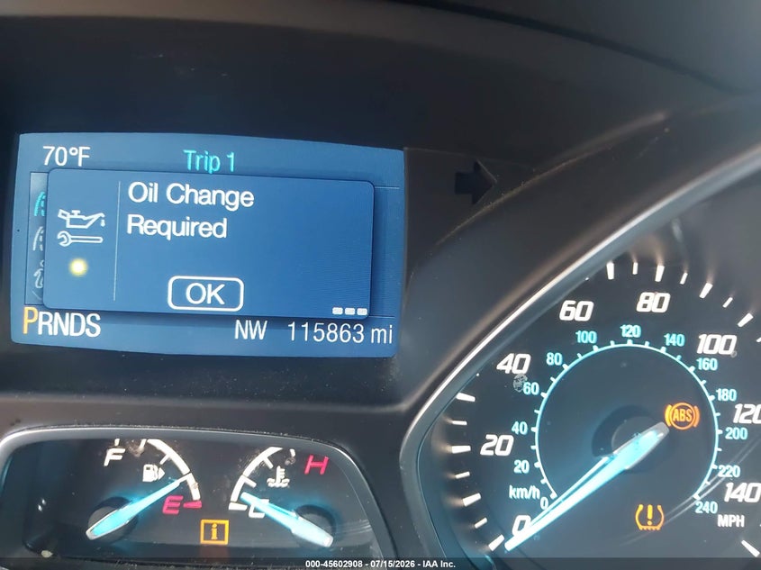2013 Ford Escape S VIN: 1FMCU0F79DUC91694 Lot: 45602908