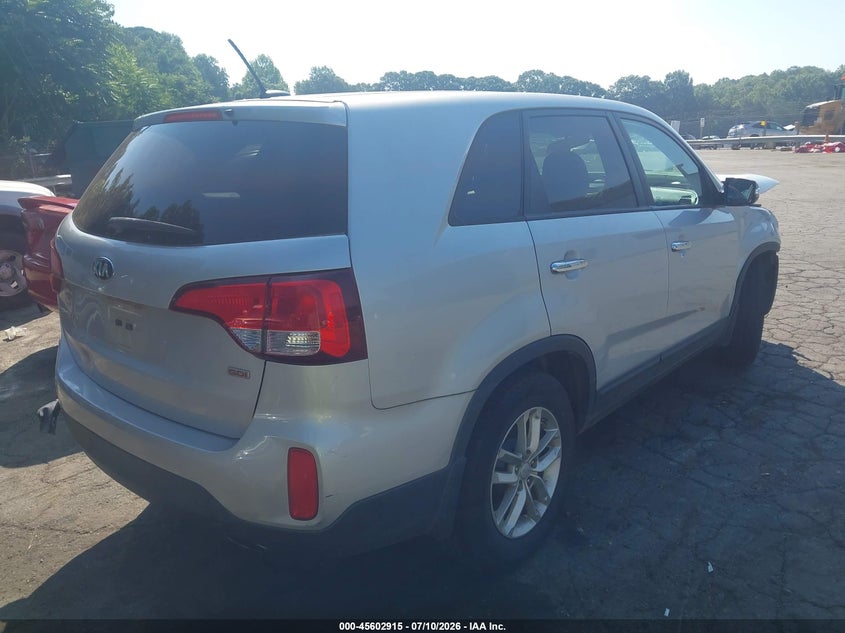 Vin: 5xykt3a69fg594434, lot: 46101338, kia sorento lx 20154
