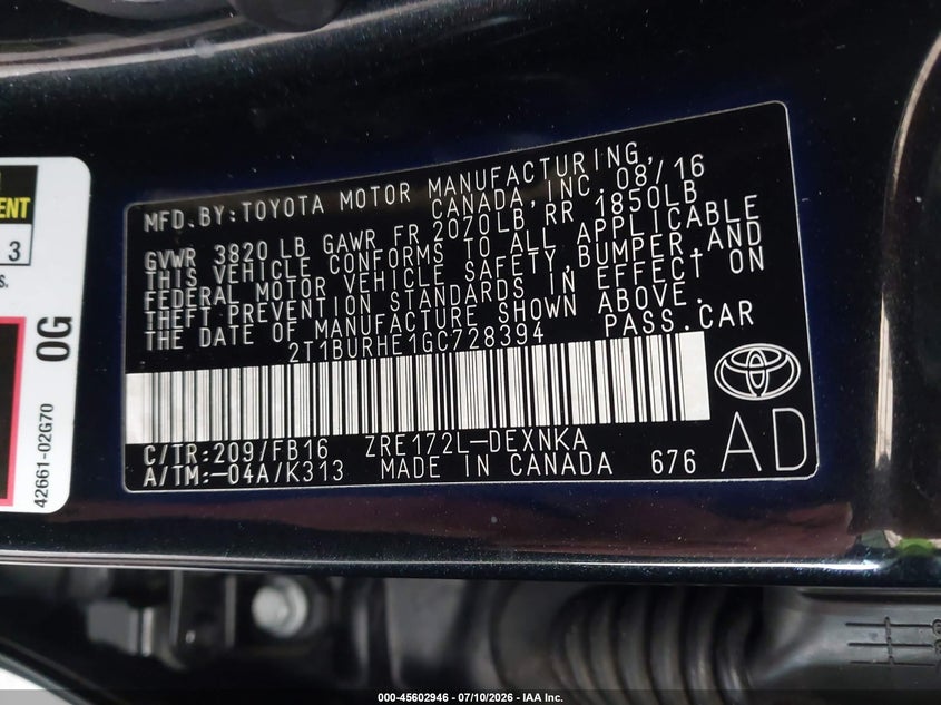 TOYOTA COROLLA - zdjęcie 9