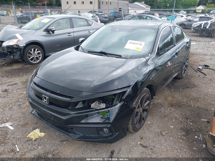 2019 Honda Civic, Left Side, IAAI, VIN 2HGFC2F82KH518427 — photo 2