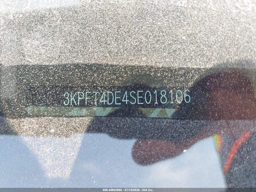 2025 Kia K4 Lxs VIN: 3KPFT4DE4SE018106 Lot: 45602980