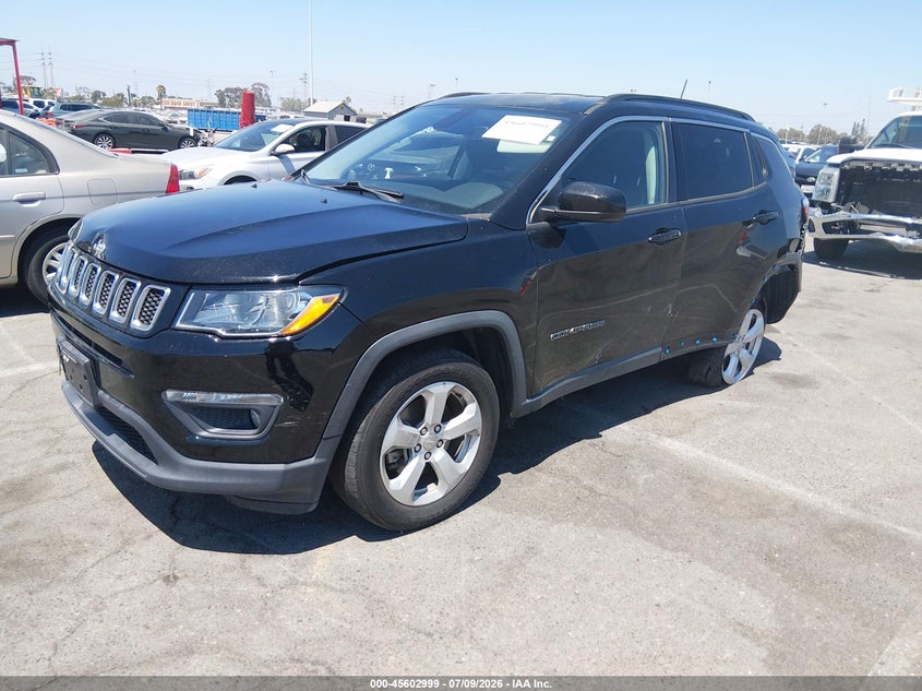 2018 Jeep Compass, Левый зад, IAAI, VIN 3C4NJCBBXJT466607 — фото 2