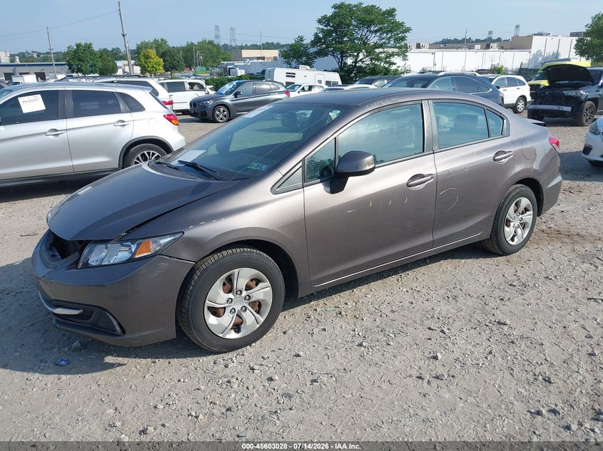 2013 Honda Civic Lx 19XFB2F51DE212762 photo 1