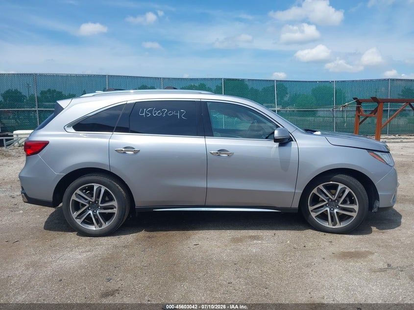 ACURA MDX 2017 VIN 5FRYD4H87HB036644