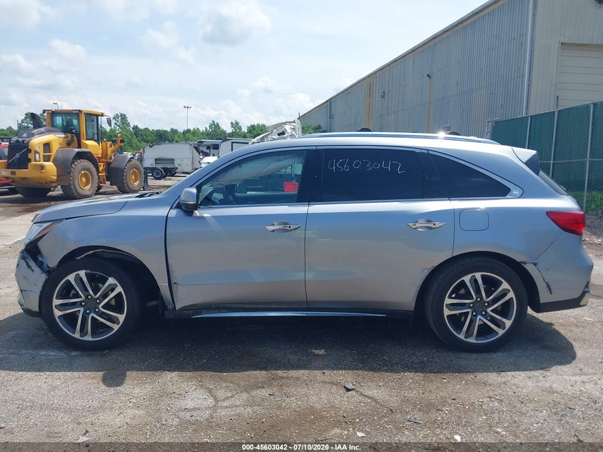 ACURA MDX 2017 VIN 5FRYD4H87HB036644