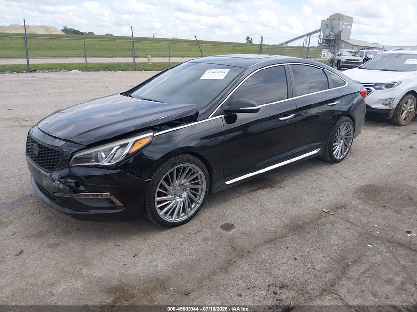 2015 Hyundai Sonata, Front End, IAAI, VIN 5NPE34AF9FH084046 — photo 2