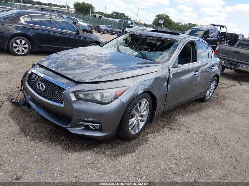 Vin: jn1bv7ap6fm348761, lot: 46101478, infiniti q50 premium 20152