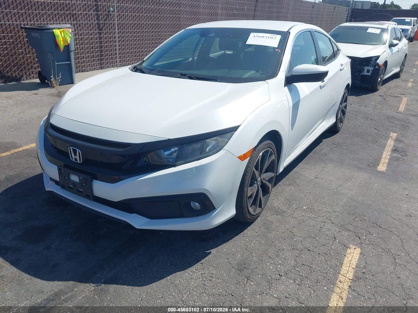 2020 Honda Civic, Удар ззаду, IAAI, VIN 2HGFC2F88LH535184 — фото 2