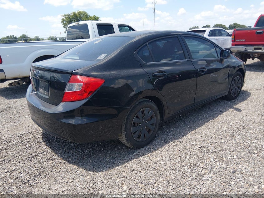 Vin: 19xfb2f50ce318926, lot: 46101632, honda civic lx 20124