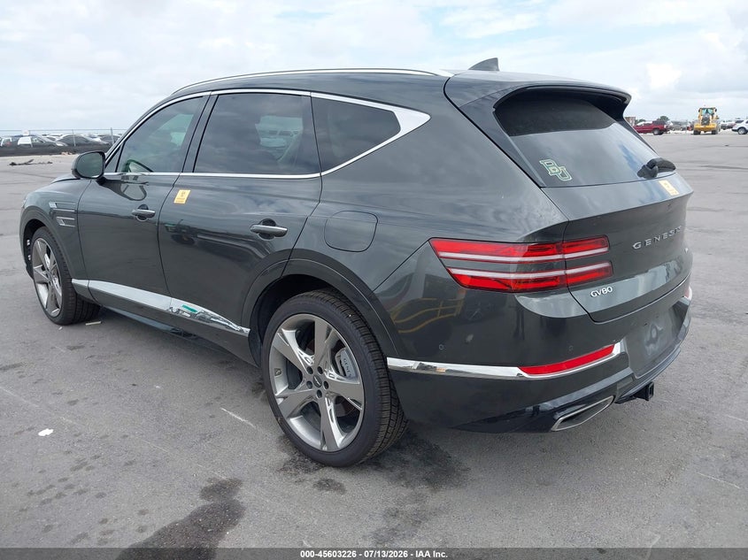 Vin: kmuhbdsb0ru198438, lot: 46101649, genesis gv80 2.5t awd 20243