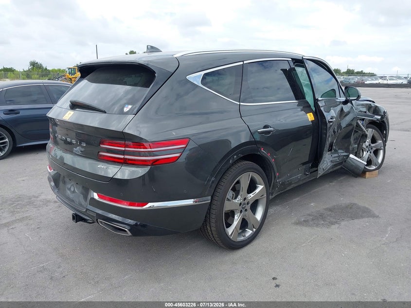 Vin: kmuhbdsb0ru198438, lot: 46101649, genesis gv80 2.5t awd 20244