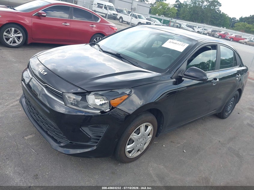 Vin: 3kpa24ad4ne458081, lot: 46101656, kia rio s 20222