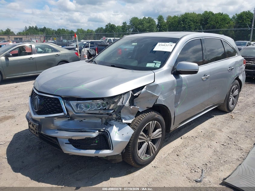 2019 Acura MDX, Front End, IAAI, VIN 5J8YD4H33KL022560 — photo 2