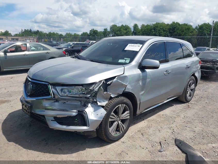 ACURA MDX 2019 VIN 5J8YD4H33KL022560