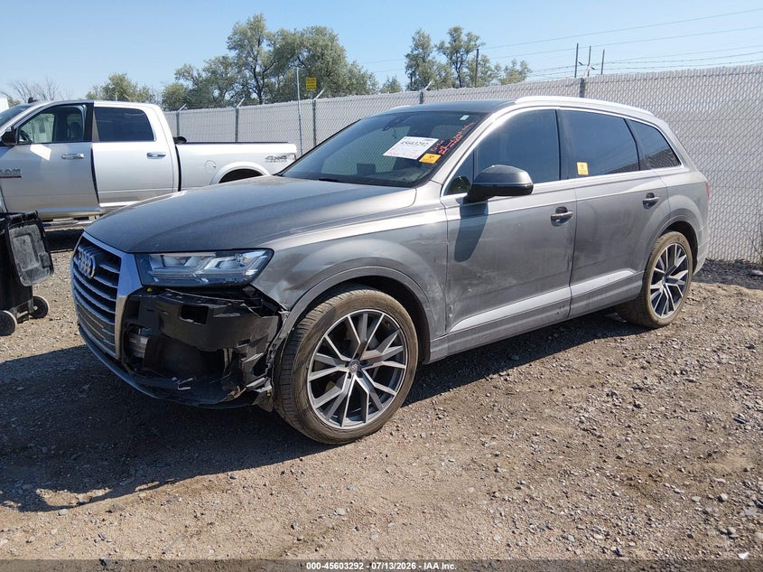 Vin: wa1laaf79hd016572, lot: 46101716, audi q7 3.0t premium 20172