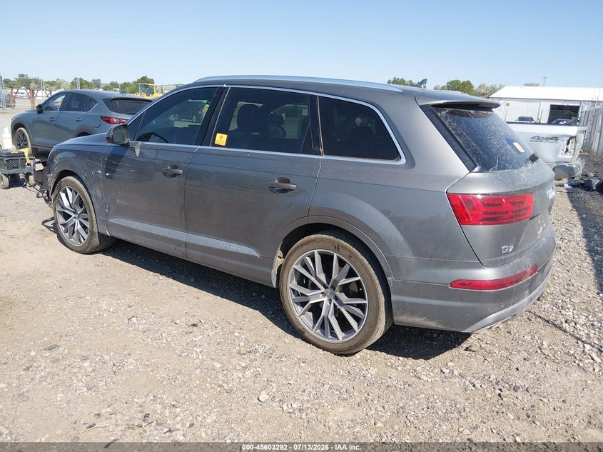 Vin: wa1laaf79hd016572, lot: 46101716, audi q7 3.0t premium 20173