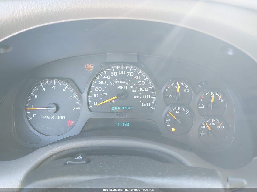 CHEVROLET TRAILBLAZER 2003 VIN 1GNDT13S532343110