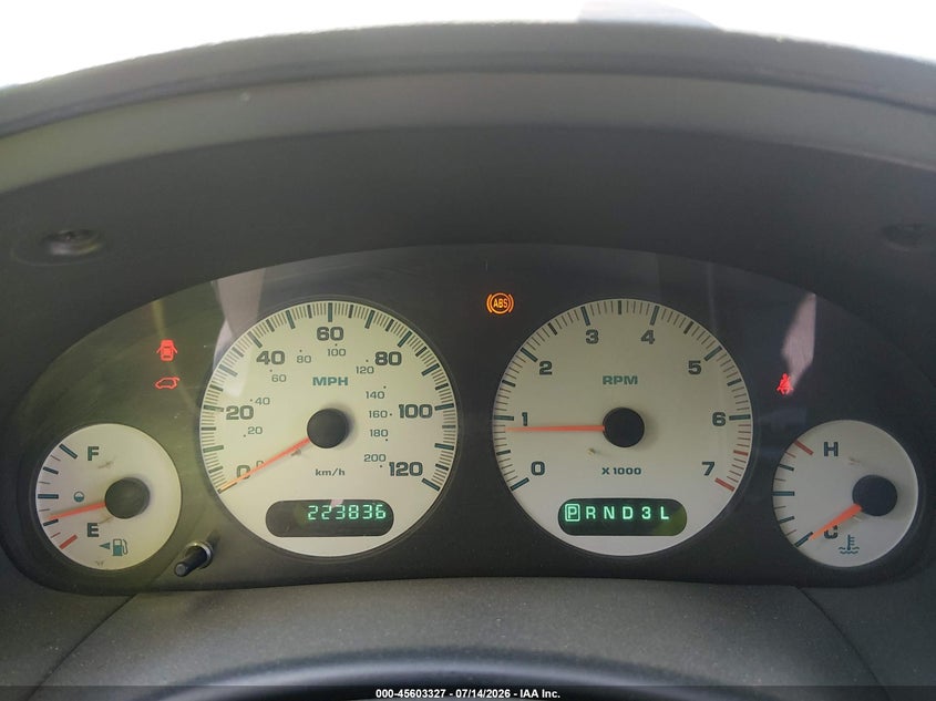 2003 Chrysler Town & Country Lx VIN: 2C4GP44L63R375228 Lot: 45603327