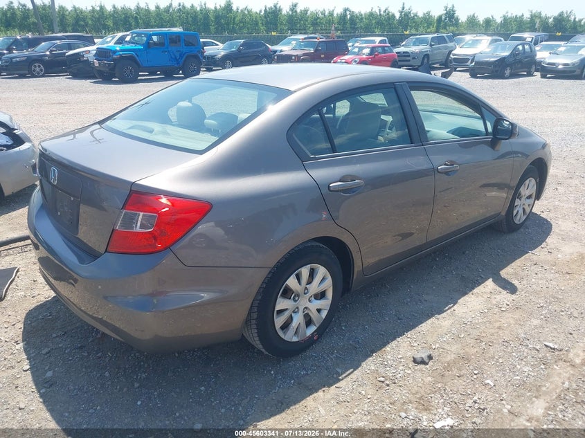 2012 HONDA CIVIC auction photo 4
