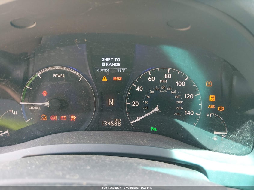 2012 LEXUS RX 450H auction photo 7