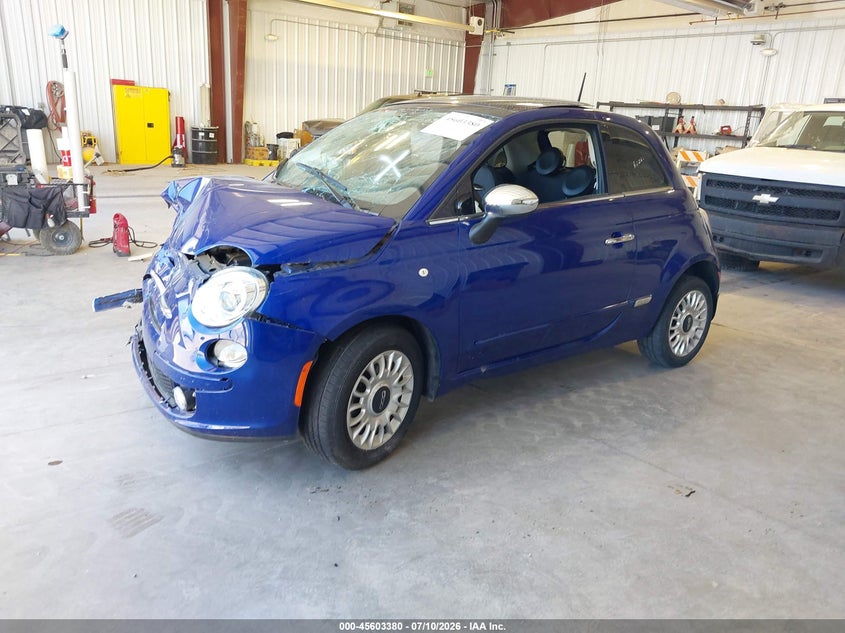 Vin: 3c3cffcr5ct348008, lot: 46101803, fiat 500 lounge 20122