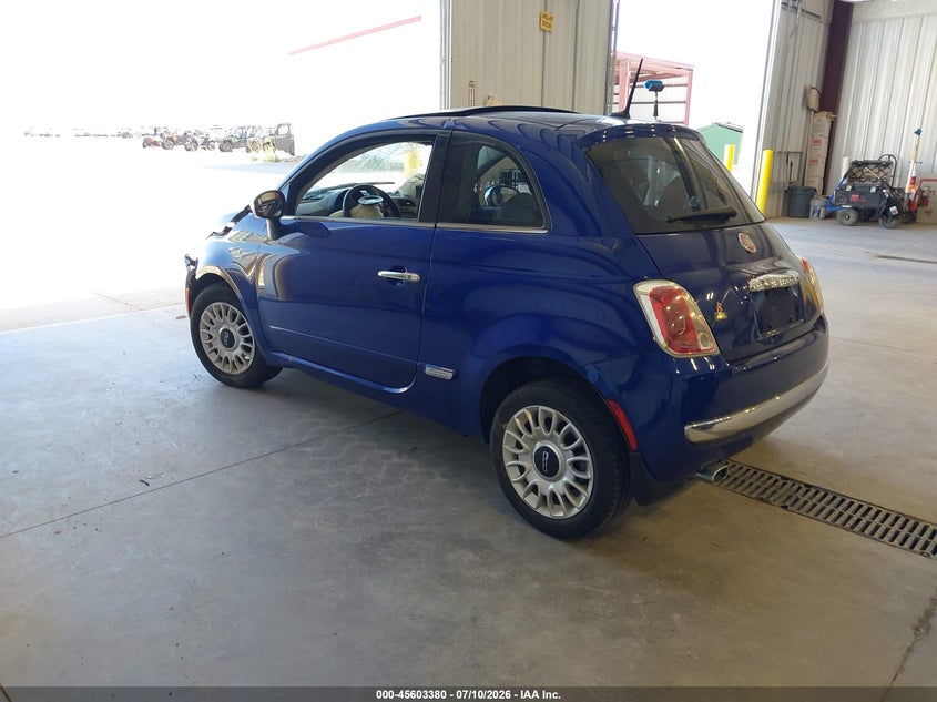 Vin: 3c3cffcr5ct348008, lot: 46101803, fiat 500 lounge 20123