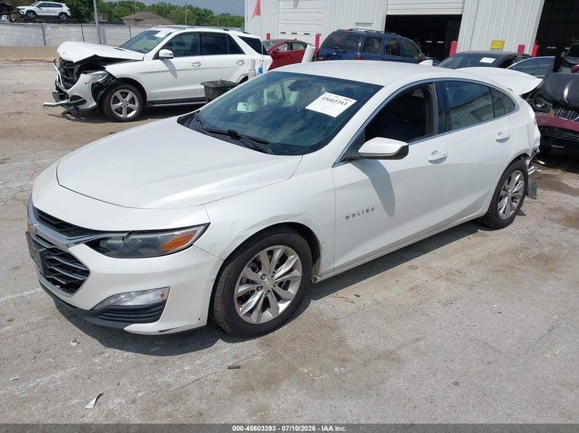 2019 Chevrolet Malibu Lt, Rear, IAAI, VIN 1G1ZD5ST8KF115843 — photo 2