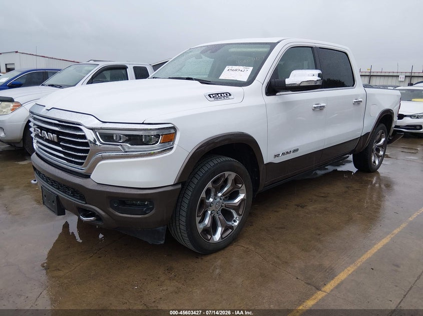 Vin: 1c6srfkt8ln136948, lot: 46101850, ram 1500 laramie longhorn  4x4 5'7 box 20202
