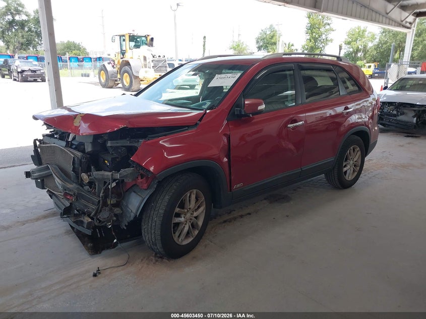 2014 Kia Sorento, Front End, IAAI, VIN 5XYKTDA78EG426975 — photo 2