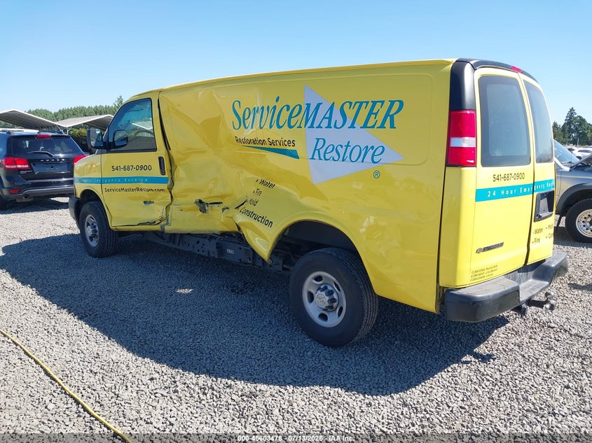 Vin: 1gcwgbfp1r1278399, lot: 46101901, chevrolet express cargo rwd 2500 extended wheelbase wt 20243