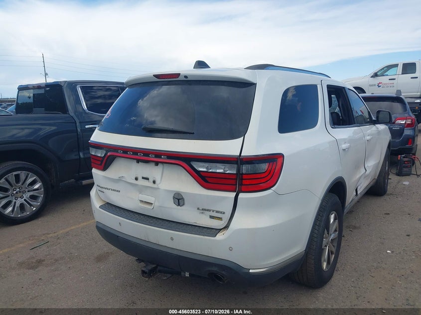 Vin: 1c4rdjdg9fc837412, lot: 46101946, dodge durango limited 20154