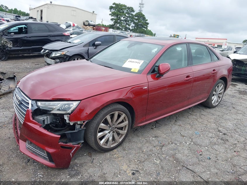 Vin: waukmaf47ja221987, lot: 46101967, audi a4 2.0t tech ultra premium/2.0t ultra premium 20182