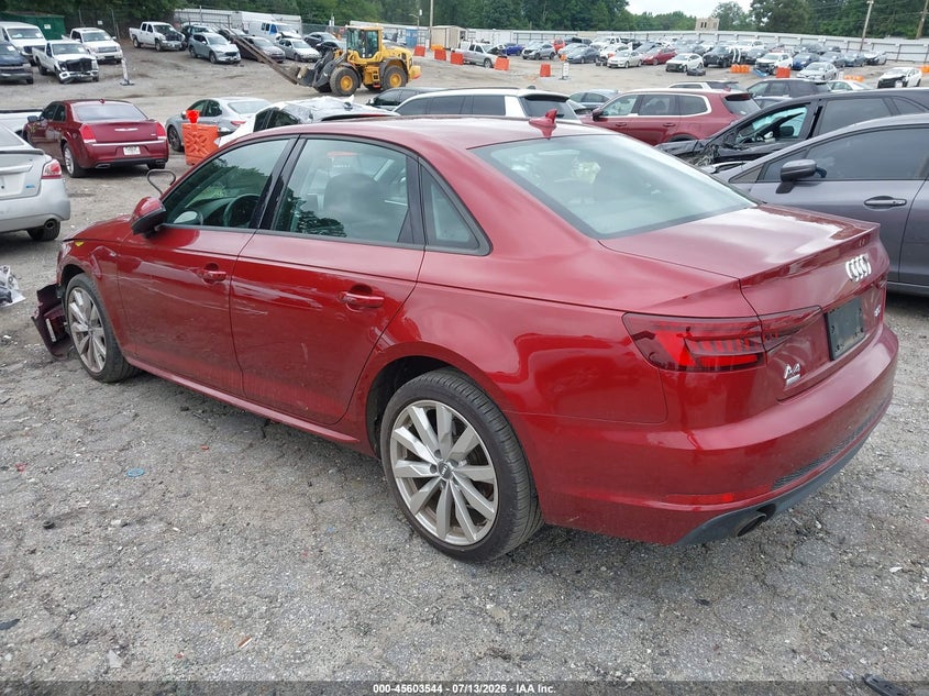 Vin: waukmaf47ja221987, lot: 46101967, audi a4 2.0t tech ultra premium/2.0t ultra premium 20183
