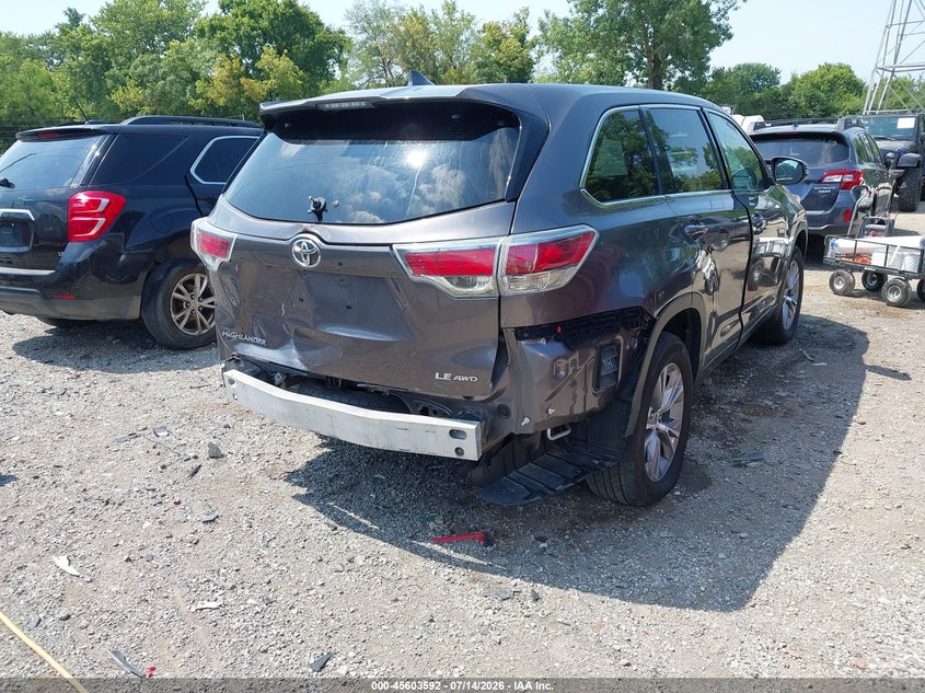 2015 Toyota Highlander Le Plus V6 VIN: 5TDBKRFH1FS149298 Lot: 45603592