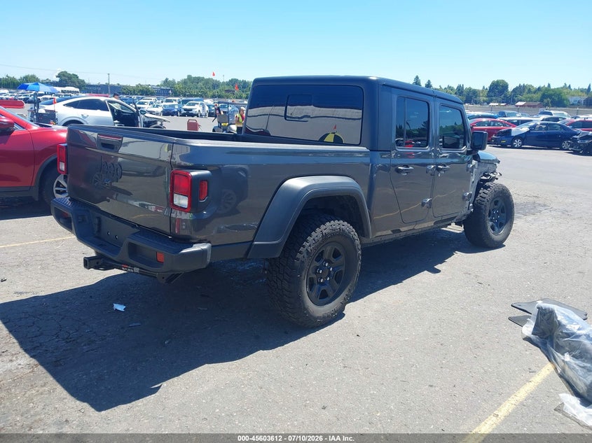 Vin: 1c6hjtag6rl130574, lot: 46102035, jeep gladiator sport 20244