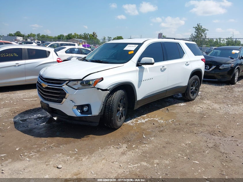 2019 Chevrolet Traverse 1Lt, Удар спереди, IAAI, VIN 1GNEVGKWXKJ174969 — фото 2