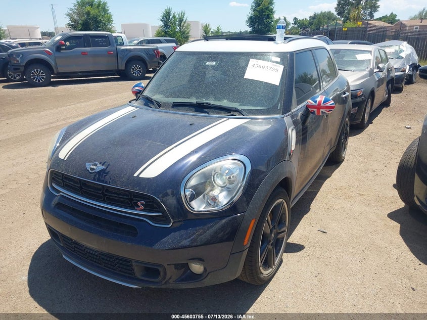 Vin: wmwzc5c53gwu22092, lot: 46102178, mini countryman cooper s 20162