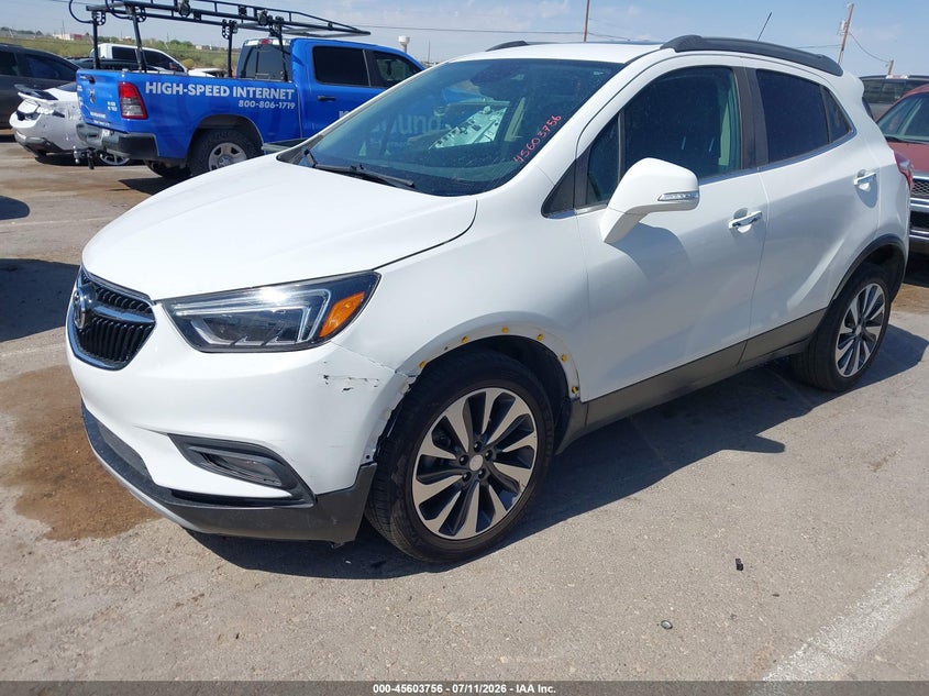 Vin: kl4cjcsbxjb644017, lot: 46102179, buick encore essence 20182