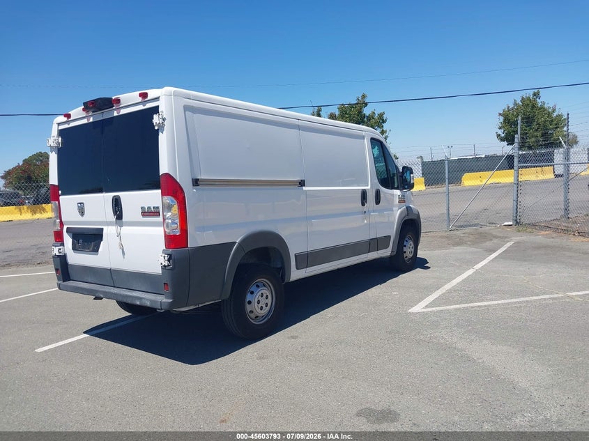 Vin: 3c6trvagxje146613, lot: 46102216, ram promaster 1500 low roof 136 wb 20184