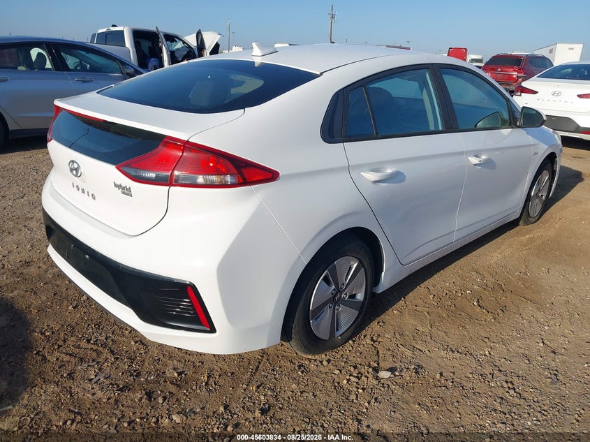 Vin: kmhc65lc9ju075753, lot: 46102257, hyundai ioniq hybrid blue 20184