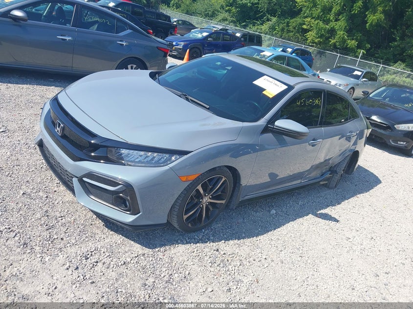 2021 Honda Civic Sport Touring, Левый бок, IAAI, VIN SHHFK7H92MU217779 — фото 2
