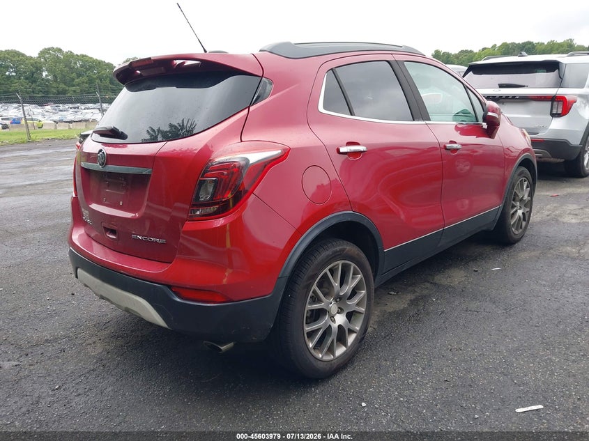 Vin: kl4cj1sbxhb200084, lot: 46102402, buick encore sport touring 20174