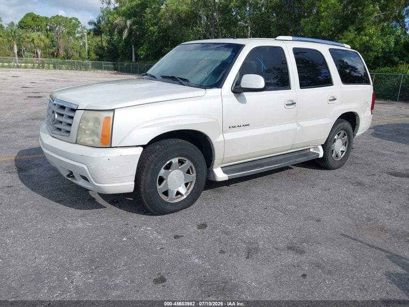2002 Cadillac Escalade, Left Side, IAAI, VIN 1GYEK63N02R147342 — photo 2