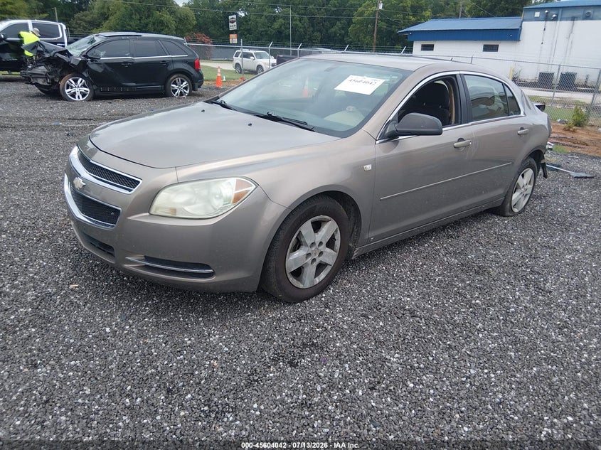 2008 Chevrolet Malibu Ls W/1Ls, Rear, IAAI, VIN 1G1ZG57B18F157531 — photo 2