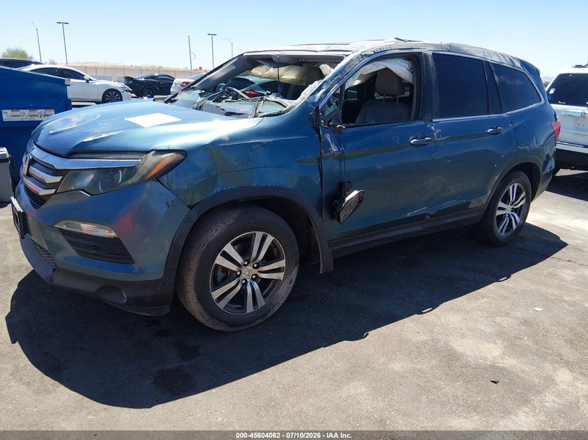 Vin: 5fnyf5h53gb011777, lot: 46102485, honda pilot ex-l 20162