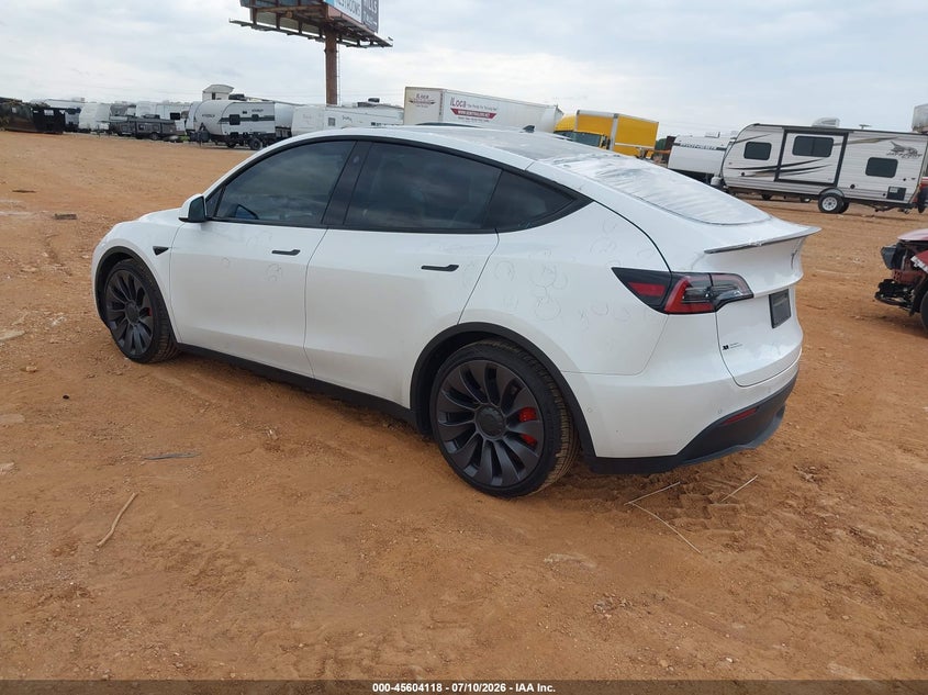 Vin: 5yjygdef4mf230179, lot: 46102541, tesla model y performance dual motor all-wheel drive 20213